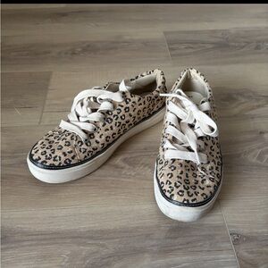 Toms Tan Leopard Print Women's Sneakers